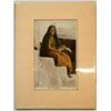 Image 1 : Matted Photo of Moqui Indian Woman