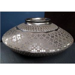 Mata Ortiz Textured Black on Black Bowl - M Olivas