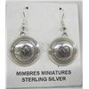 Image 1 : Sterling Silver Earrings - Mimbres Quail Design