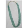 Image 1 : 15 Strand Turquoise Colored Beads Necklace