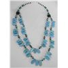 Image 1 : Santo Domingo 2 Strand Turquoise Necklace - Tecio