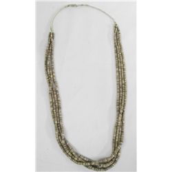 Santo Domingo Heishi Shell 4 Strand Necklace