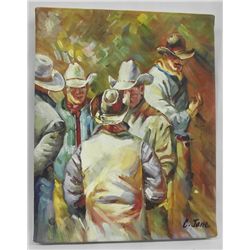 Original Painting Cowboys - C Jane