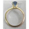 Image 1 : 14Kt Gold Ring Aquamarine Stone