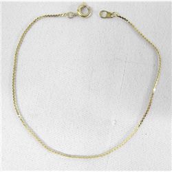 14 Kt Gold Serpentine Chain Bracelet