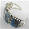 Image 2 : Navajo Sterling Turquoise Bracelet - Milton Lee