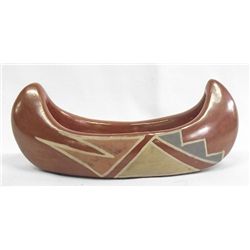 Santa Clara Polychrome Canoe - Frances Chavarria