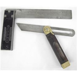 1920-35 Stanley Metal Square and Bevel Square
