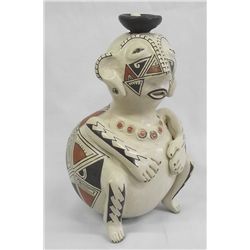 Mata Ortiz Effigy Pottery Jar - Armando Rodriguez