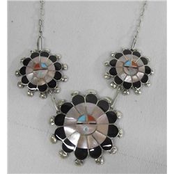 Zuni Sun Face Pendant Necklace - Pauline Lanjose