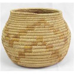 1940s Woven Junga Grass Tribal Basket