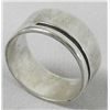 Image 1 : Navajo Sterling Silver Handmade  Wide Band  Ring
