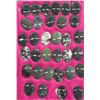Image 1 : Group of 33 Large Oval Jade Cabochons