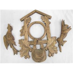 Carved Wood Clock Face Parts