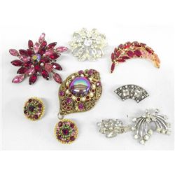 Collection 8 Crystal Costume Jewelry