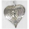 Image 5 : Sterling Silver 3 Earring Pr and Heart Pendant