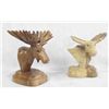 Image 1 : Carved Solid Wood Moose Carvings