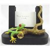 Image 4 : Handmade Polymer Desk Set - Tree Frog Skiing Frog