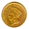 Image 1 : 1854 $3 GOLD INDIAN PRINCESS RARE