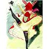 Image 1 : Danseuse de French Cancan au Moulin Rouge BECAN Signé en bas à droite / Signed in the rigth...