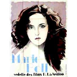 Marie Bell Vedette des films P.J. de Venloo Bauduin Paris Aff. N.E. B.E. B + Taches d'humidité et...