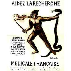 Aidez la Recherche Médicale Française BELMONDO PAUL "Cancer, leucémie, tuberculose, urémie, diabè...