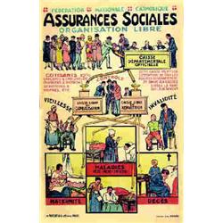 Assurances Sociales - Organisation Libre GIRARD JOS. (d'après) "Fédération Nationale Catholique -...