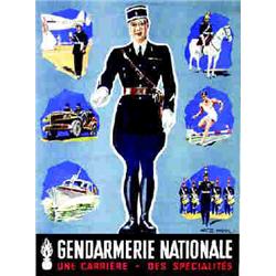 Gendarmerie Nationale 1936 HAM GEO Une carrière - Des spécialités Editim Paris Aff. N.E. B.E. B +...