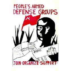 People's Armed Defense Groups "Join, organize, support" Aff. N.E. T.B.E. A - 300/610 € 43 x 28 cm...