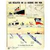 Image 1 : Les Réalités de la Guerre sur Mer 1918 HAFFNER L. "Carte maritime de la guerre, tonnage allié cou...