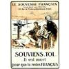 Image 1 : Souviens-toi.. 1924 LAGRANGE ANDRE (d'après) ".. Il est mort pour que tu restes Français - Le sou...