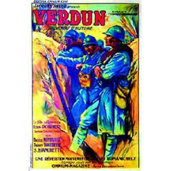 Verdun Souvenir d'Histoire (Rare affiche de film) MAGNE A.  Jacques Pathé Présente : ...Distribué...