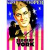 Image 1 : Sergent York 1945 ROJAC Gary Cooper Maquette gouache / Gouach model B.E. B + trace d'humidité / w...