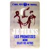Image 1 : Lot de 2 Affiches sur le Maréchal Pétain "Je tiens les promesses, même celles des autres : Ph. Pé...