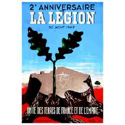 2 eme Anniversaire de la Légion 1942 MOLES 30 août 1942 - Unité des Terres de France et de l'Empi...