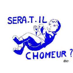 Sera-t-il Chômeur ? Fac des Sciences Pochoir B.E. B + Déchirures / Tears 300/610 € 44 x 56 cm 197...