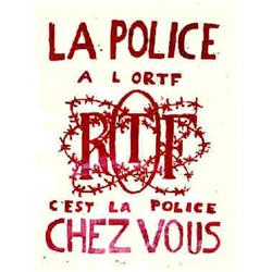  La Police à l'ORTF, c'est la Police chez Vous  Aff. N.E. B.E. B - 300/610 € 80 x 60 cm 1970/4000...