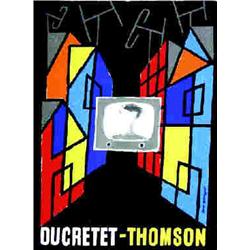 Ducretet - Thomson GEORGET GUY Maquette gouache / Gouach model B.E. B + 530/840 € 43.5 x 33 cm 34...