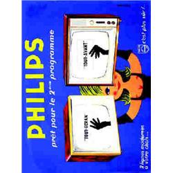 Philips - C'est plus sûr... SAINT GENIES "prèt pour le 2ème programme - "Tout écran", "tout av...