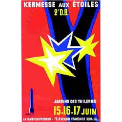 Kermesse aux Etoiles VILLEMOT 2è DB - Jardins des Tuileries - La radiodiffusion-télévision frança...