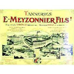 Tanneries E. Meyzonnier Fils Annonay (Ardèche) Veaux blancs & cirés - Chevreaux & poulains glacés...