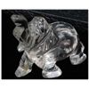 Image 1 : NATURAL 82.02 CTW CUT CRISTAL SMALL ELEPHANT FIGURE