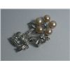 Image 1 : CLASSIC PEACH PEARL CZ BROOCH AUTHENTIC PHILIPPINE PEAR