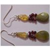 Natural 20.35 ctw Semi Precious Earring .925 Sterling
