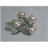 Image 1 : CELTICS PEACH PEARL CZ BROOCH AUTHENTIC PHILIPPINE PEAR