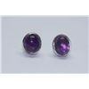 Image 1 : 22.95 CTW BLACK ONEX EARINGS .925 STERLING SILVER