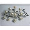 Image 1 : TWIG WHITE PEARL CZ BROOCH AUTHENTIC PHILIPPINE PEARL M