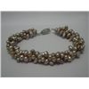 Image 1 : 170CTW LAVANDER 3-STRANDS PEARL BRACELET