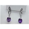 Image 1 : 27.75 CTW AMETHYST EARRING .925 STERLING SILVER