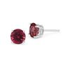 Image 1 : Genuine 4.50 ctw Ruby Stud Earrings 14kt Gold-White